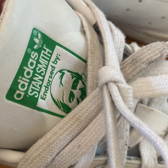 Adidas Stan Smith Primegreen White and Green Sneakers Size 5.5 - Picture 5 of 11